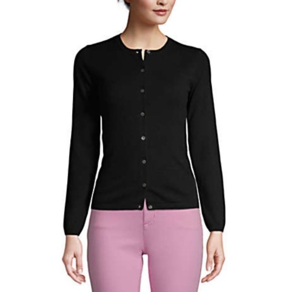 Alex Marie 100% Cashmere Cardigan Sweater Pink L Office Layering Closet Staple - Picture 16 of 16